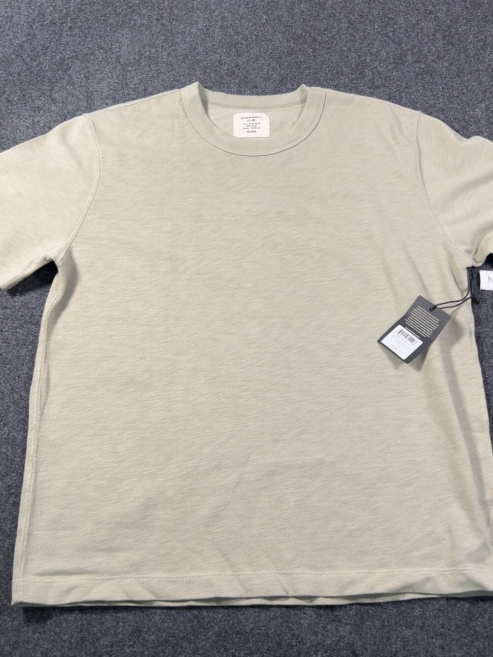 Buck Mason Dried Olive Field-Spec Cotton Heavy Tee Mens Large NWI Msrp55 [NC19]